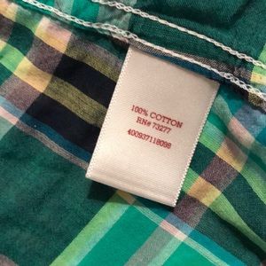 Plaid long sleeve size small
